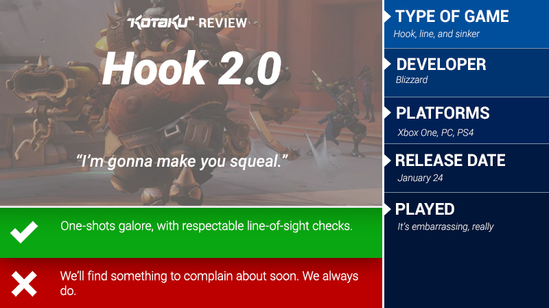 Illustration for article titled Overwatch’s Roadhog Improves With Hook 2.0